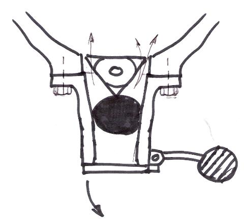 ball forge grate drawing by Jock Dempsey