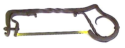 Forged hacksaw by Jock Dempsey