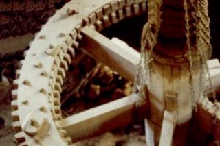 Wooden gear from Dempsey's Old Grist Mill Gladys Virginia