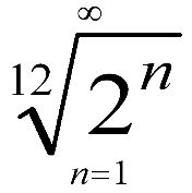 Twelth Root of two  Binary series.  Graphic Copyright (c) 2001 Jock Dempsey