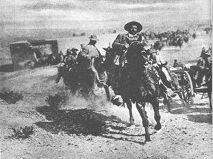 Pancho Villa on horseback