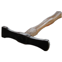Hand forged repousse hammer