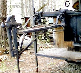 Vise and tong rack. Photo by Jock Dempsey