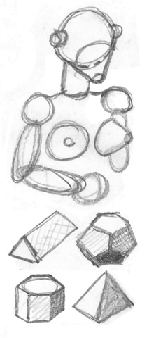 sketches based on Jon Gnagy's theory of art