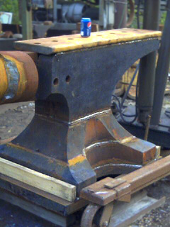 Big anvil Welding in progress