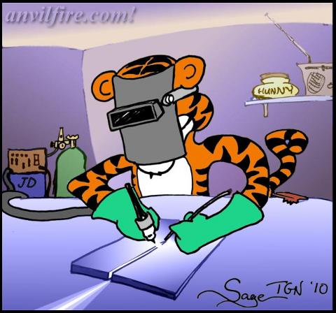 TIGGER TIG welding - Tony the TiGGer. . 