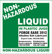 Non-Hazardous GREEN Label