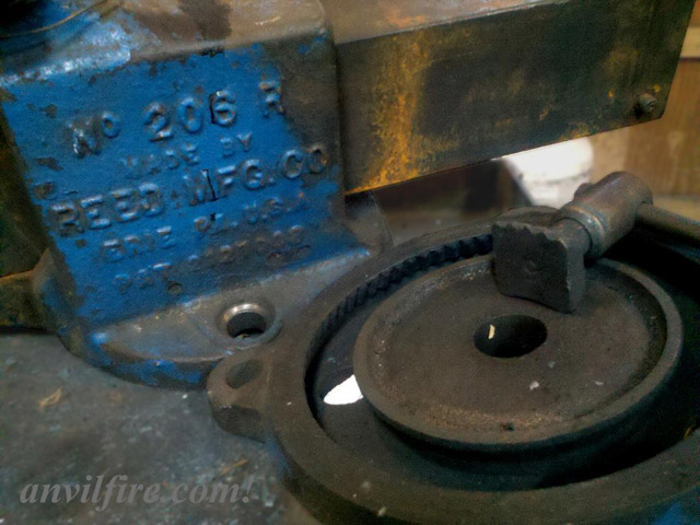 Reed No. 206 R Hydraulic Vise Swivel Detail by Grant Sarver