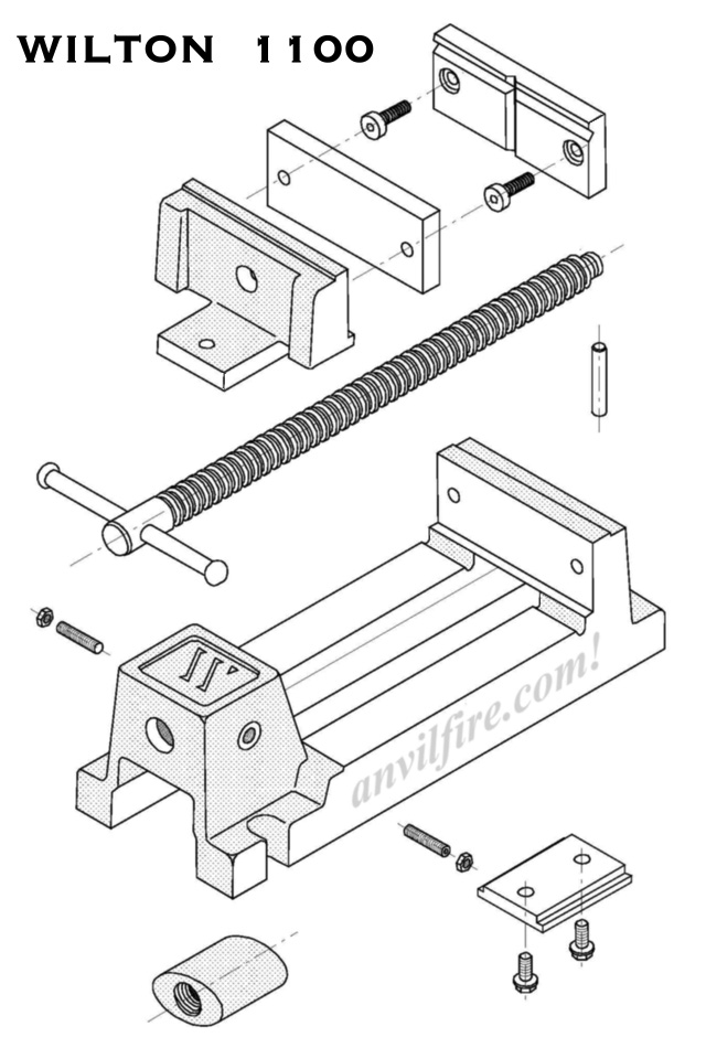 Wilton 1100 exploded isometric drawing