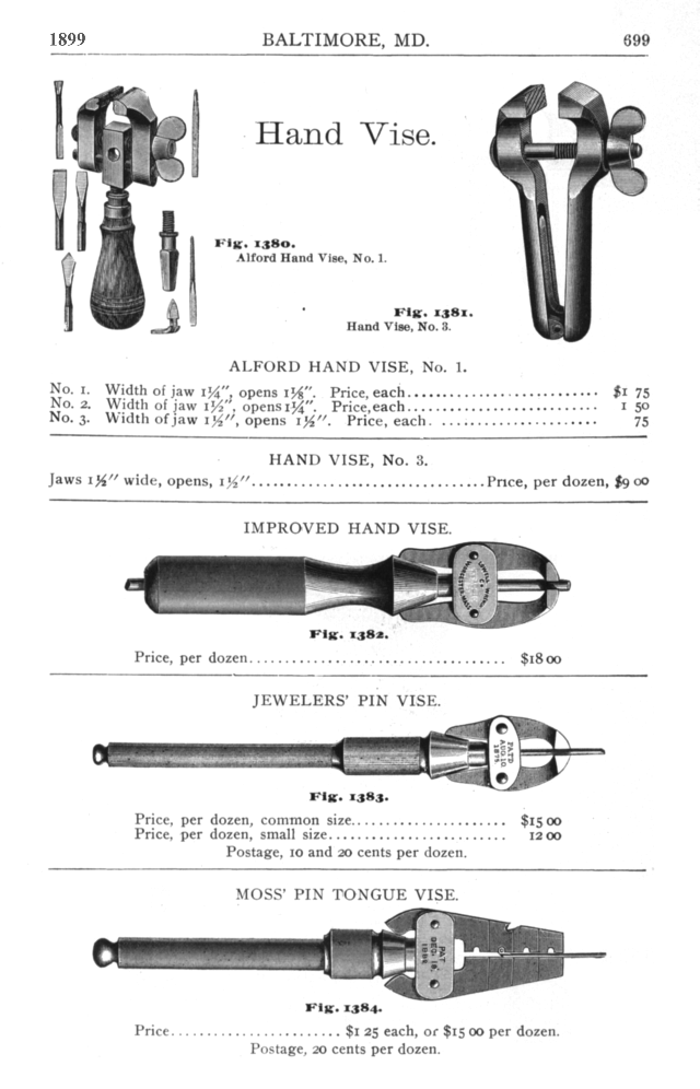 Carey Bros 1899 catalog page