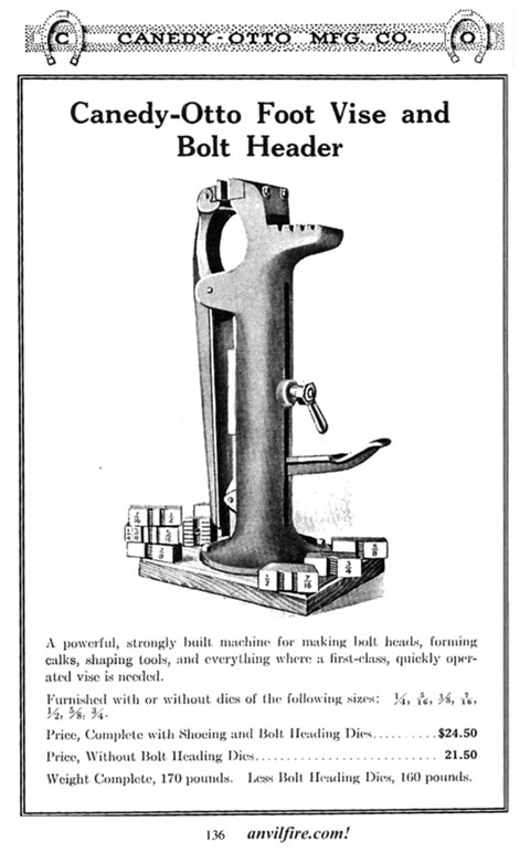 Canedy-Otto Vise by Wells Bro's.